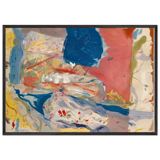 Lorelei 1957- - Helen Frankenthaler 70x100 cm / 28x40 inches Framed Art Print – Black Wooden Frame