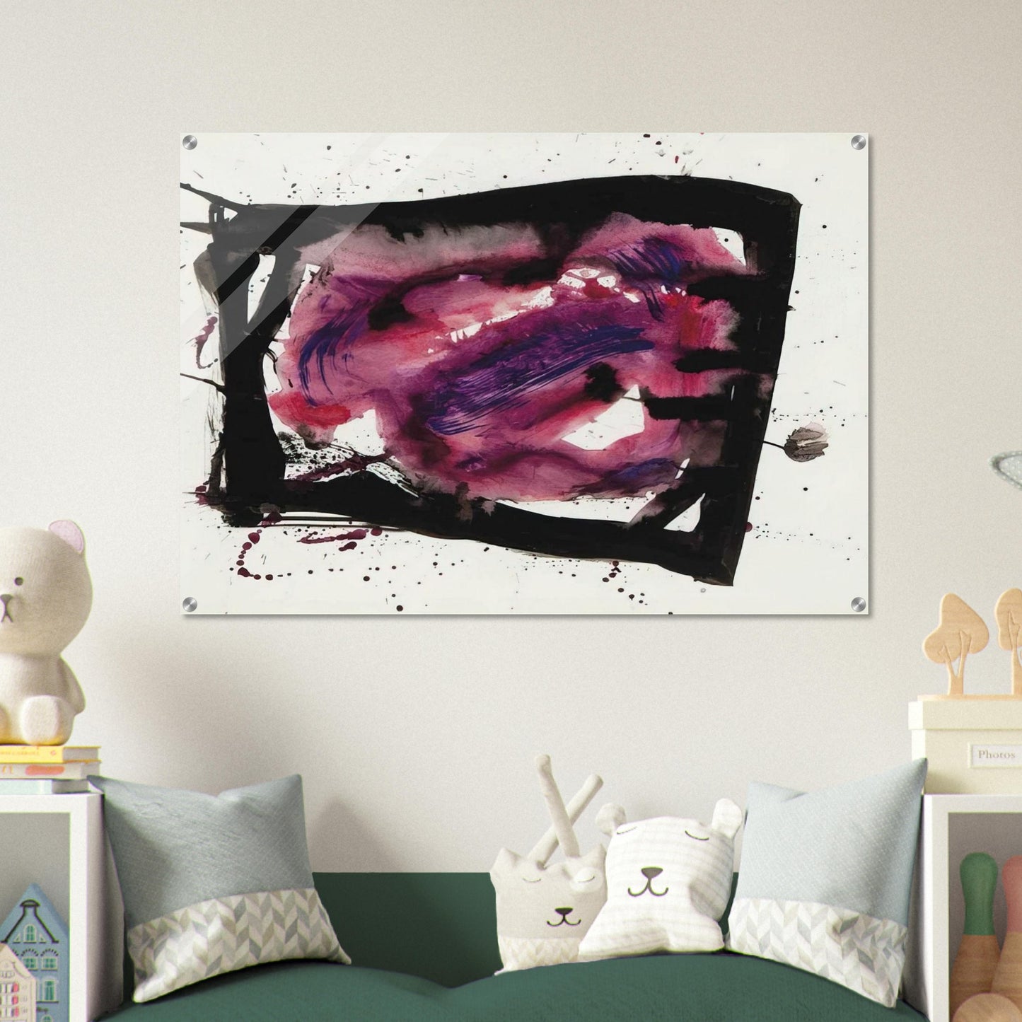 Untitled  SF72-1009  - Sam Francis Acrylic Print - 70x100 cm / 28x40″ inches