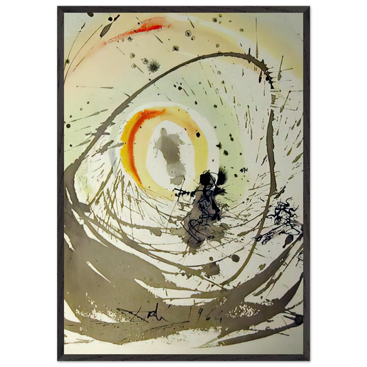 MULIER AMICTA SOLE 1967 - Salvador Dali 70x100 cm / 28x40 inches Framed Art Print – Black Wooden Frame