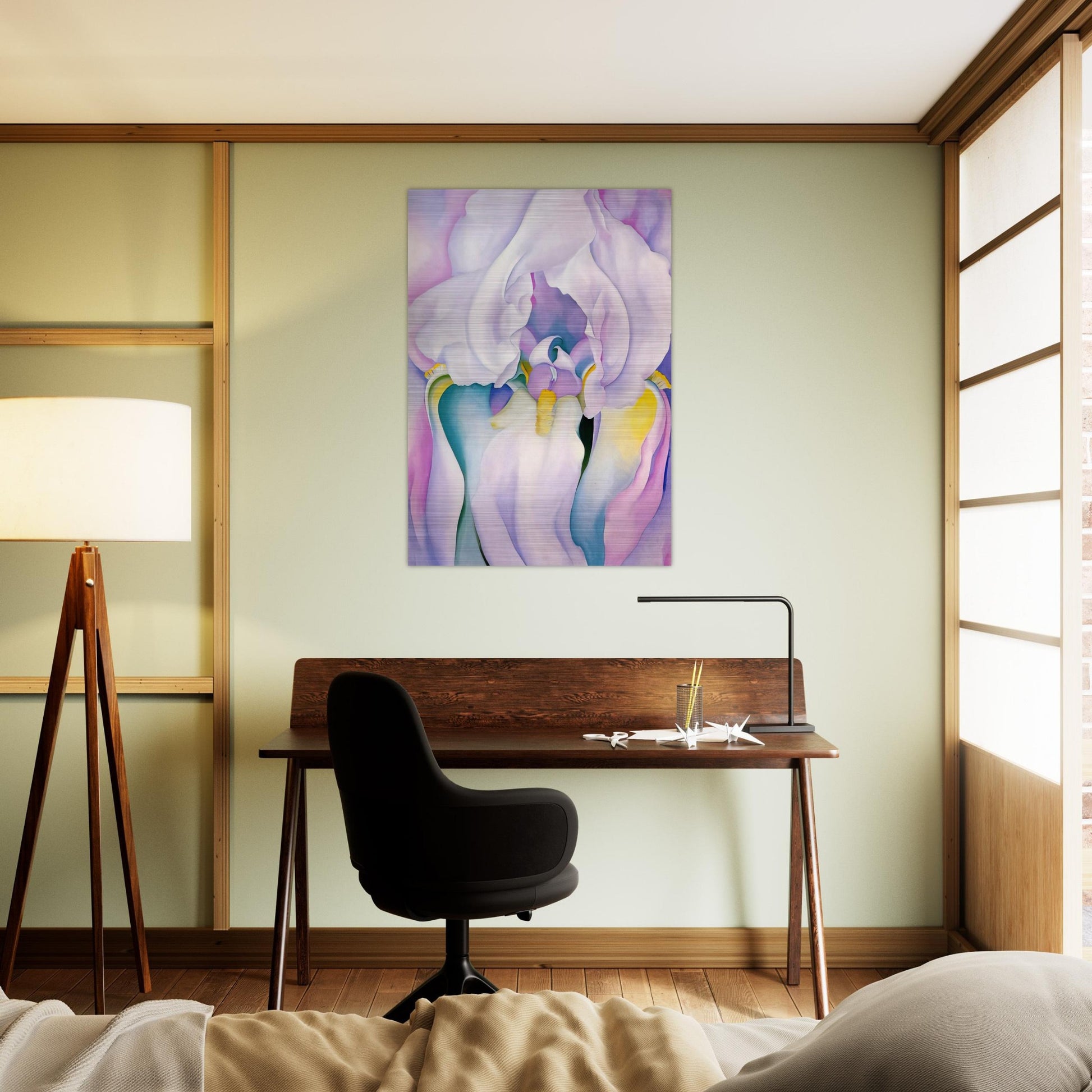 Light of Iris - Georgia O'Keeffe Brushed Aluminum Print - 70x100 cm / 28x40 inches | Georgia O'Keeffe Aluminum Print | Georgia O'Keeffe Prints