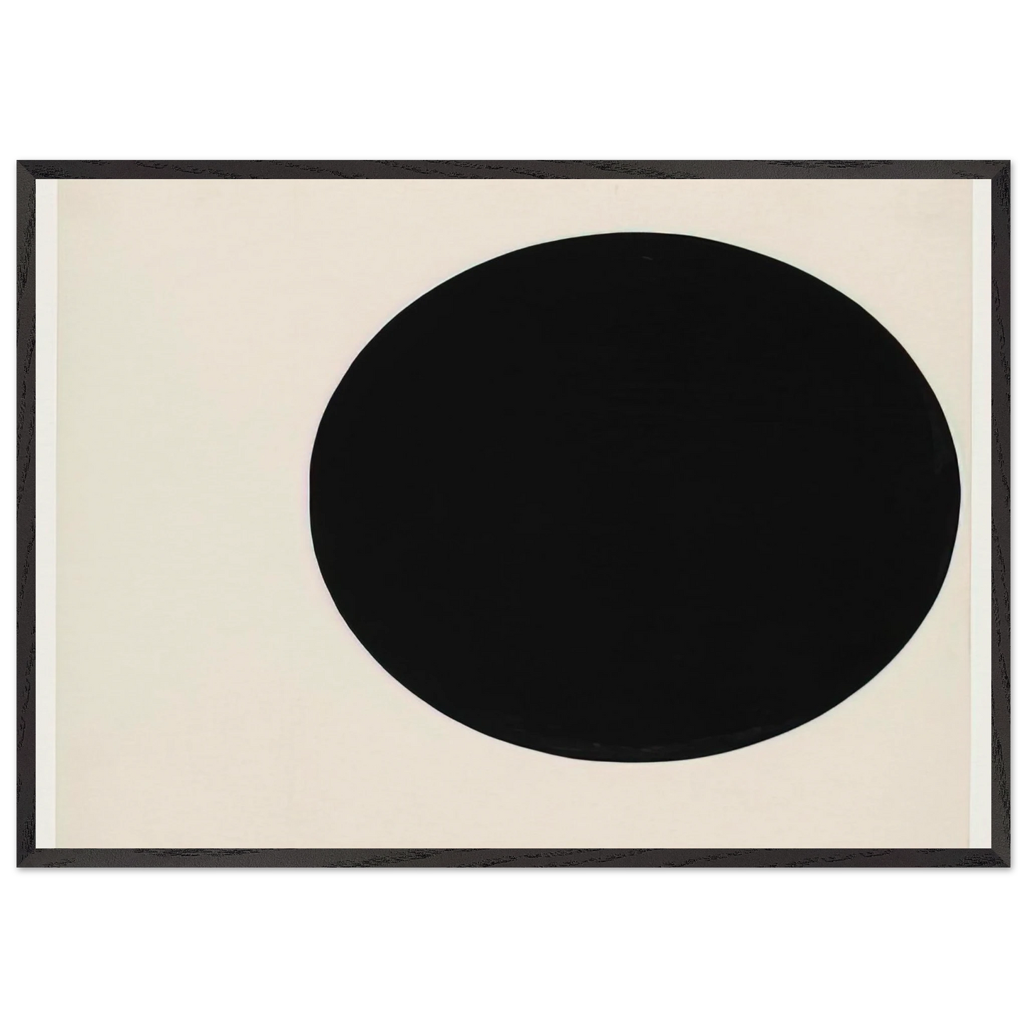 Circle Form - Ellsworth Kelly 70x100 cm / 28x40 inches Framed Art Print – Black Wooden Frame