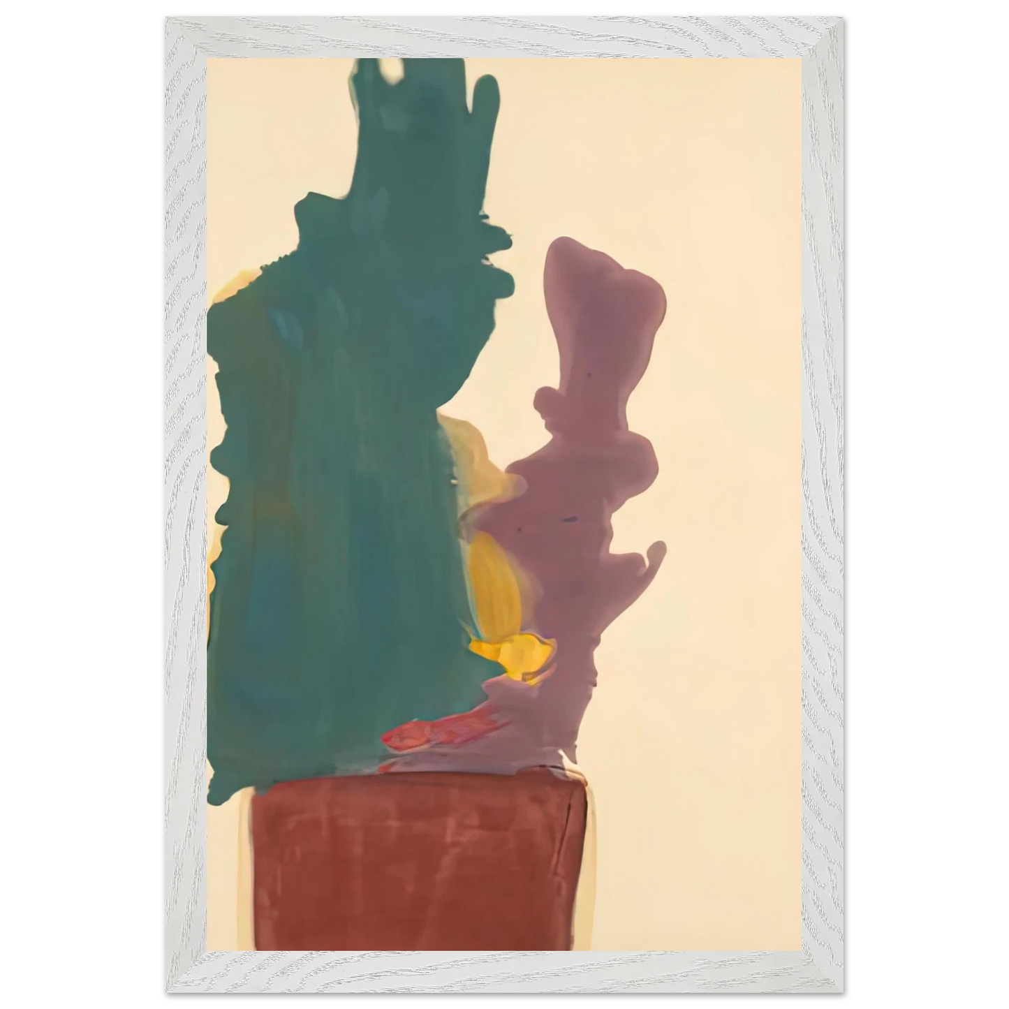 Helen Frankenthaler - Evil Spirit, 1963- Wall Art - 30x40 cm / 12x16 inches - Premium Wooden Framed Poster With Fine Art Paper-canvas - Wood frame