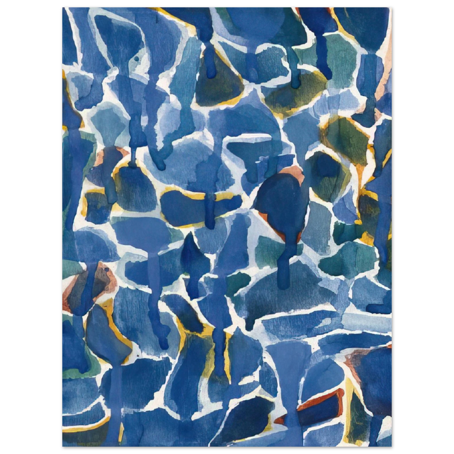 Sam Francis - Untitled  SF54-077   75x100 cm / 30x40inches Fine Art Poster