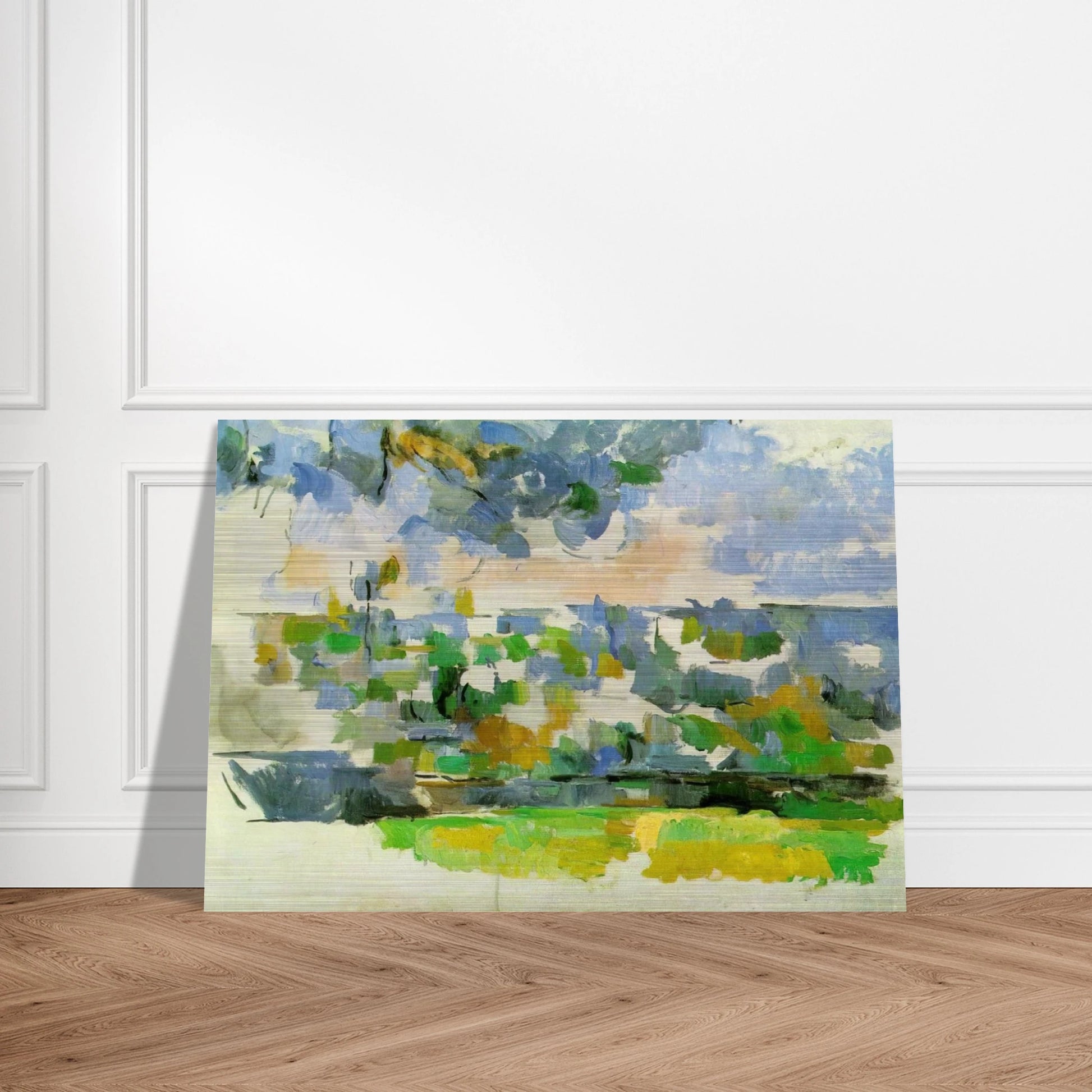 The Garden at Les Lauves - Paul Cézanne Brushed Aluminum Print - 70x100 cm / 28x40 inches | Paul Cézanne Aluminum Print | Paul Cézanne Prints