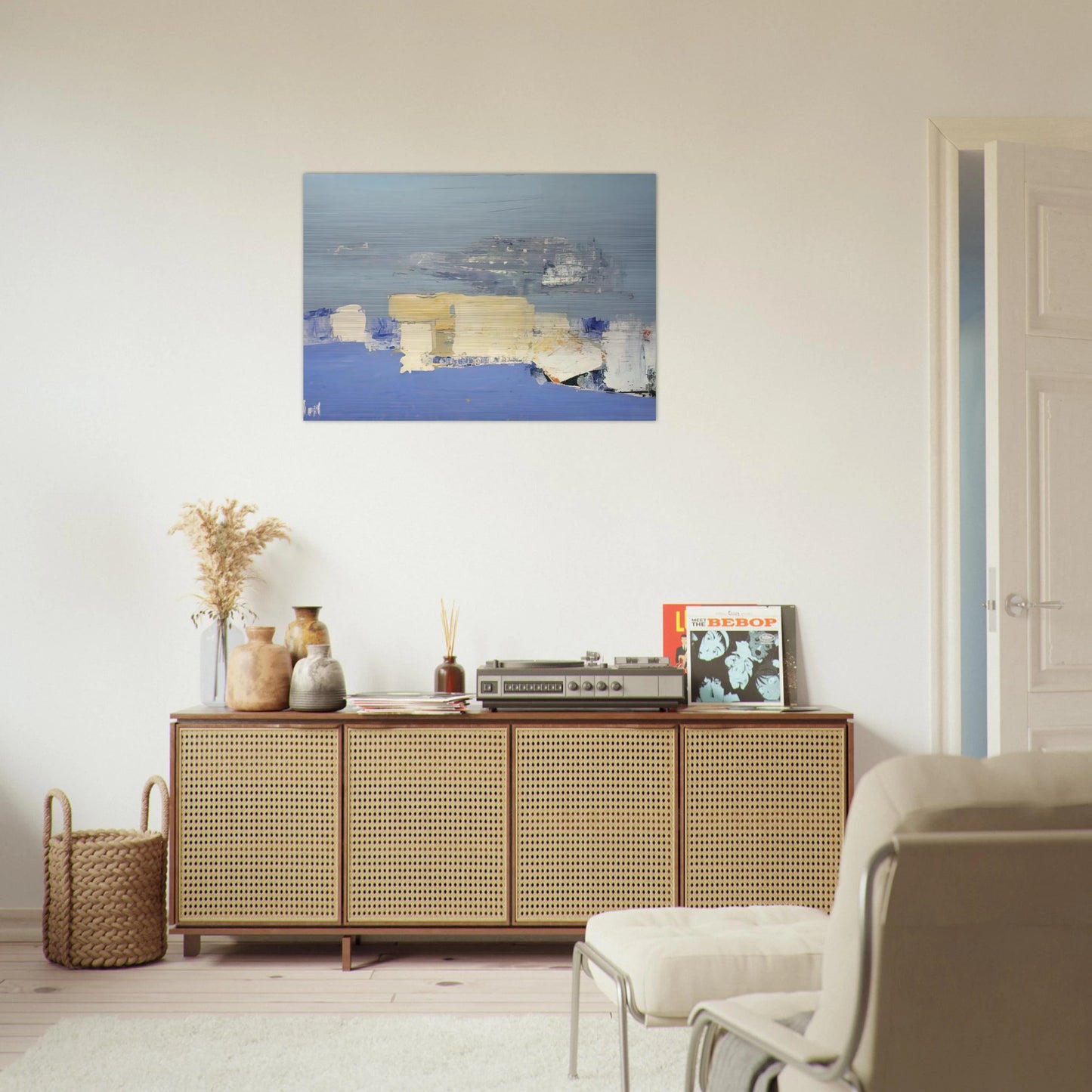 Paysage méditerranéen - Art Informel - Nicolas de Stael Brushed Aluminum Print - 70x100 cm / 28x40 inches | Nicolas de Stael Aluminum Print | Nicolas de Stael Prints