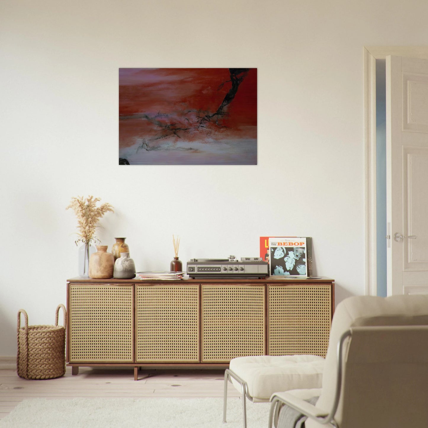 10 JANVIER 2001 2001 - Zao Wou-Ki Brushed Aluminum Print - 70x100 cm / 28x40 inches | Zao Wou-Ki Aluminum Print | Zao Wou-Ki Prints