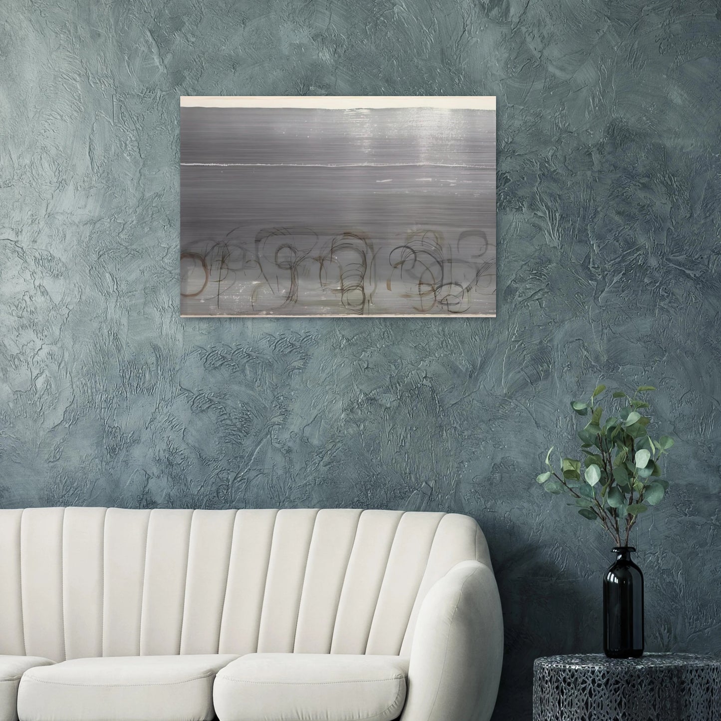 New River Watercolor, Series IV, No. 6 - 1988 - John Cage Brushed Aluminum Print - 70x100 cm / 28x40 inches | John Cage Aluminum Print | John Cage Prints