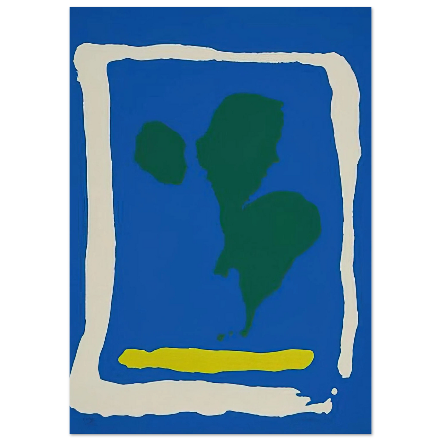 Helen Frankenthaler - Air Frame - 1965 Wall art - 13x18 cm / 5x7 inches - Fine Art Poster-canvas - -