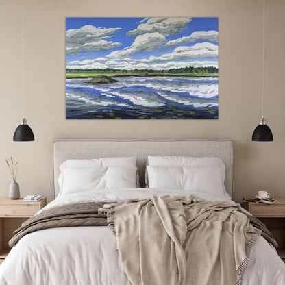 Big Flowage - 1979 - Neil Welliver Art Prints - 100x150 cm / 40x60″ inches | Neil Welliver Poster | Neil Welliver Prints