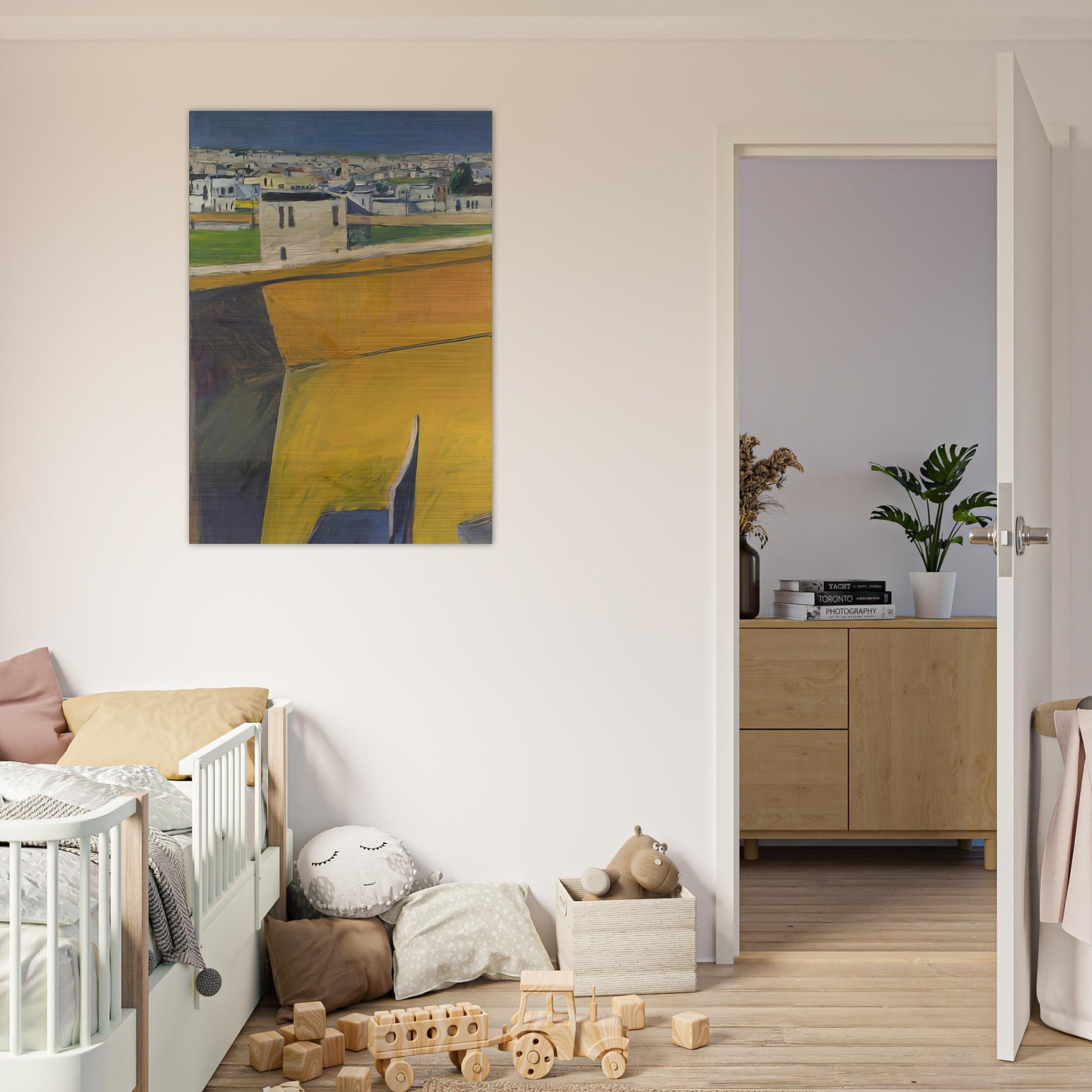 Yellow Porch - Richard Diebenkorn Brushed Aluminum Print - 70x100 cm / 28x40 inches | Richard Diebenkorn Aluminum Print | Richard Diebenkorn Prints