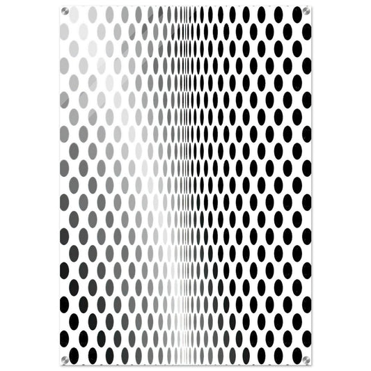 LOSS 1964 - Bridget Riley Acrylic Print - 70x100 cm / 28x40″ inches