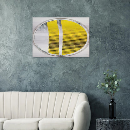 MIRROR 4 1970 3 - Roy Lichtenstein Brushed Aluminum Print - 70x100 cm / 28x40 inches | Roy Lichtenstein Aluminum Print | Roy Lichtenstein Prints