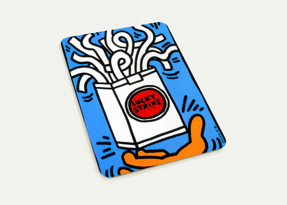 LUCKY STRIKE 1987 By Keith Haring Pack of 10 Post Cards | Keith Haring Post Cards | A6 (10.5 x 14.8 cm) - 4.1 x 5.8 inches