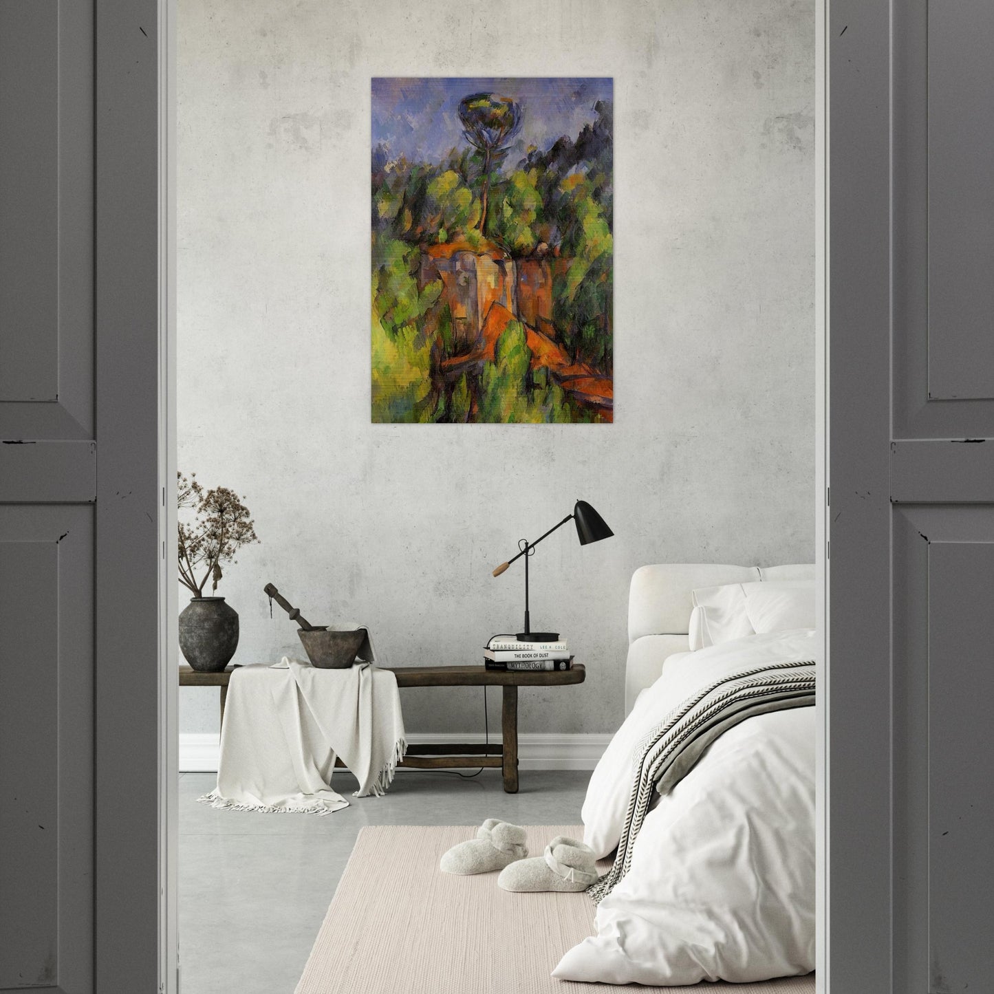 Bibemus Quarry - Paul Cézanne Brushed Aluminum Print - 70x100 cm / 28x40 inches | Paul Cézanne Aluminum Print | Paul Cézanne Prints