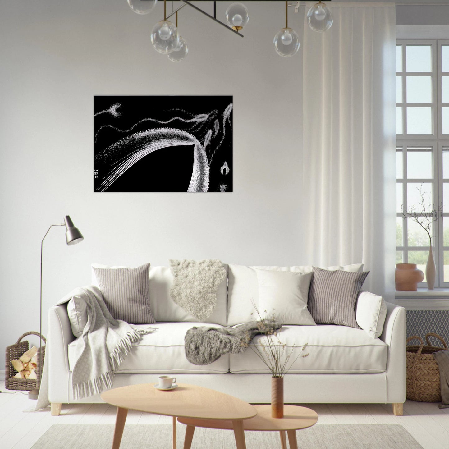 DOLPHINS - MC Escher Brushed Aluminum Print - 70x100 cm / 28x40 inches | MC Escher Aluminum Print | MC Escher Prints