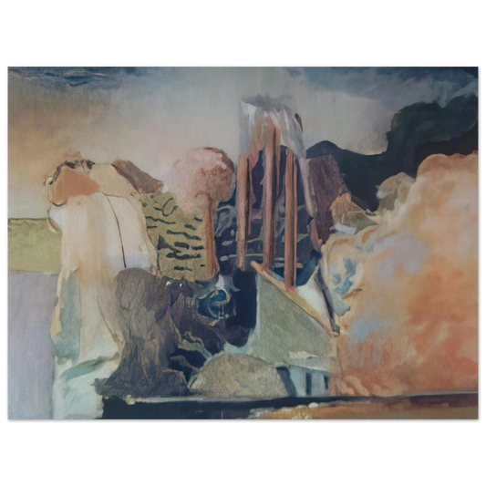 Menez - unknow ntitle - Lyrical Abstraction  75x100 cm / 30x40inches Fine Art Poster