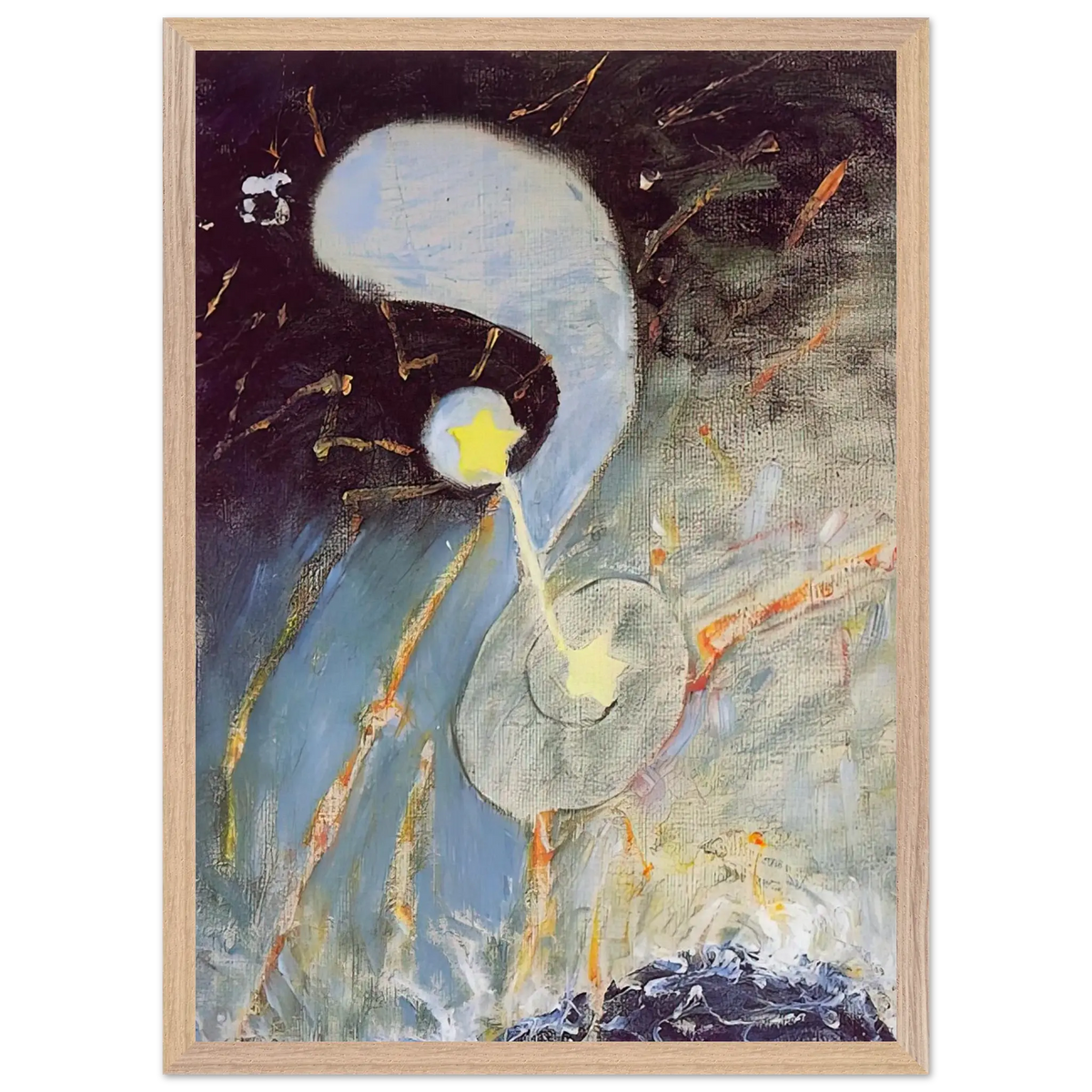 Hilma af Klint - CHAOS NR 2 1906 Wall art - 28x43  cm / XL (11x17 Inches) - Fine Art Poster - -