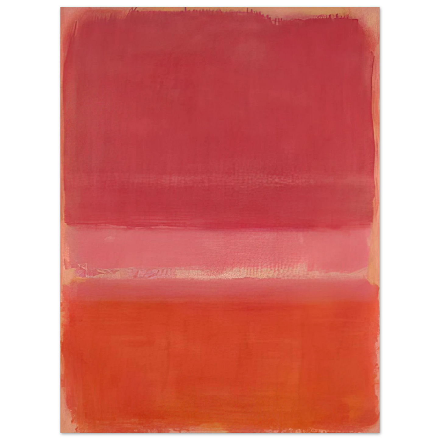 Mark Rothko - Untitled Red - 1956 Wall Art - 21x29.7 cm / 8x12" - Fine Art Poster - -