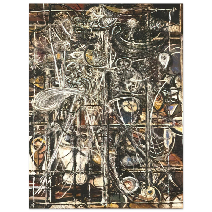 Richard Pousette-Dart - Figure  75x100 cm / 30x40inches Fine Art Poster