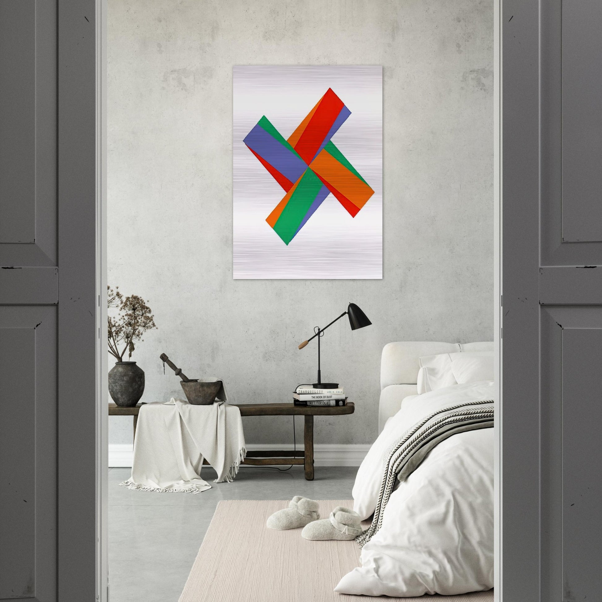Aus Portfolio Kinderstern - 1989 - Max Bill Brushed Aluminum Print - 70x100 cm / 28x40 inches | Max Bill Aluminum Print | Max Bill Prints