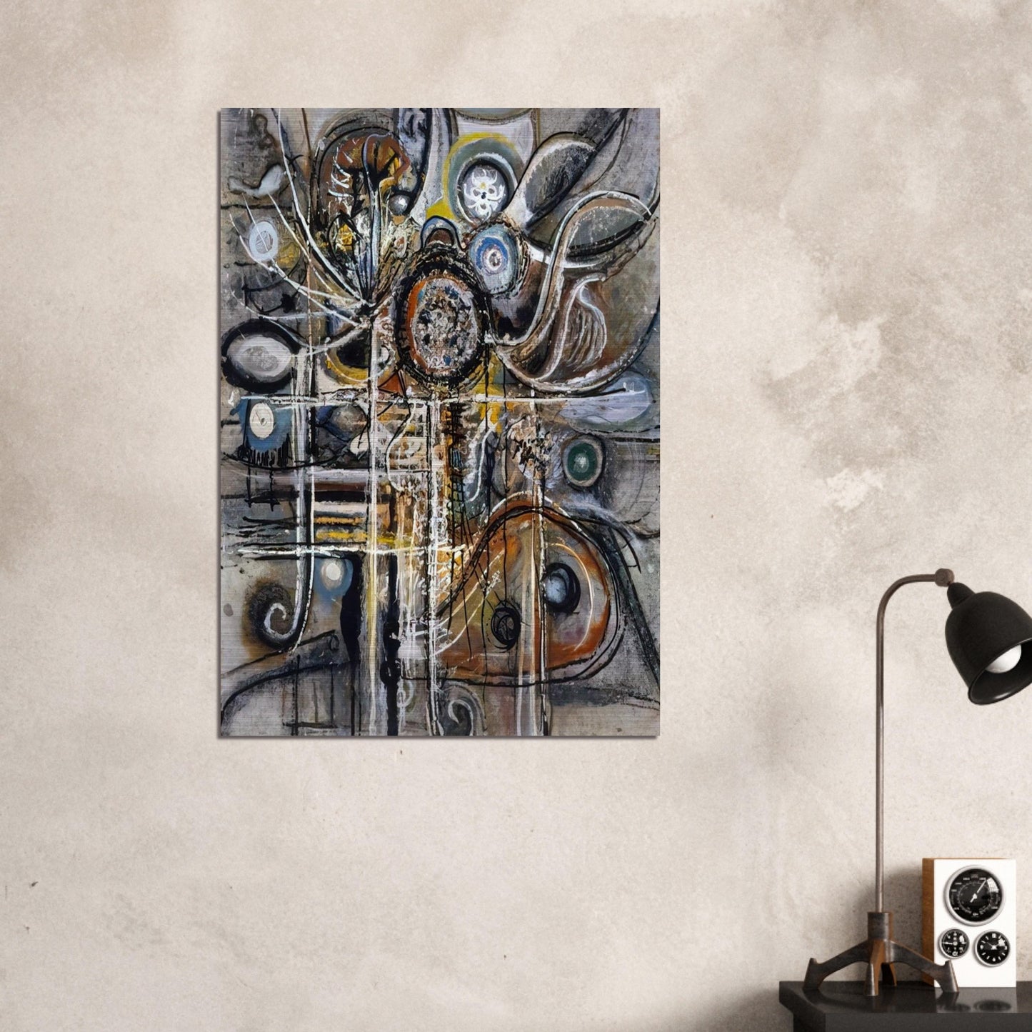 The Center - Richard Pousette-Dart Brushed Aluminum Print - 70x100 cm / 28x40 inches | Richard Pousette-Dart Aluminum Print | Richard Pousette-Dart Prints