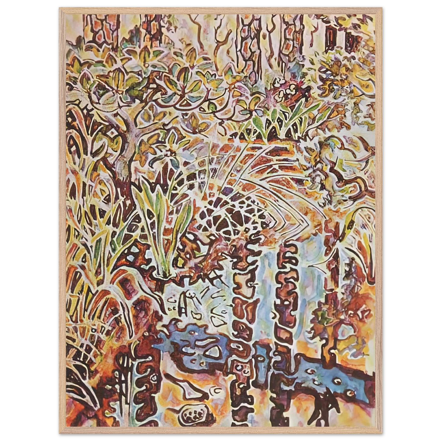Walter Inglis Anderson - Walter Anderson Wall art - 70x100 cm / 28x40 inches - Premium Wooden Framed Poster With Fine Art Paper-canvas - Wood frame