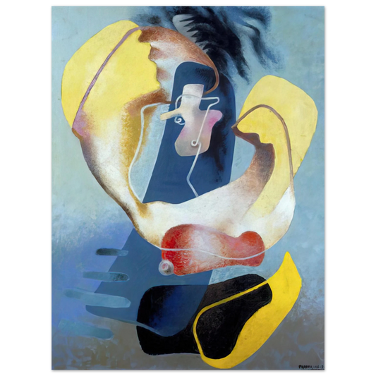 Enrico Prampolini - FIGURA NELLO SPAZIO I 1937  75x100 cm / 30x40inches Fine Art Poster