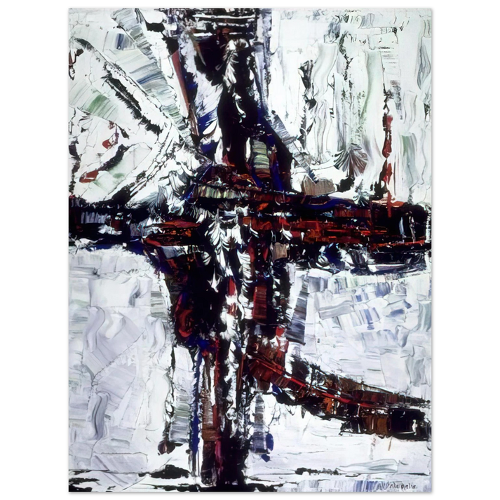 Jean-Paul Riopelle - Chemin d hiver  75x100 cm / 30x40inches Fine Art Poster