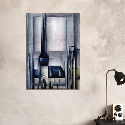 GELMERODA III 1913 - Lyonel Feininger Brushed Aluminum Print - 70x100 cm / 28x40 inches | Lyonel Feininger Aluminum Print | Lyonel Feininger Prints