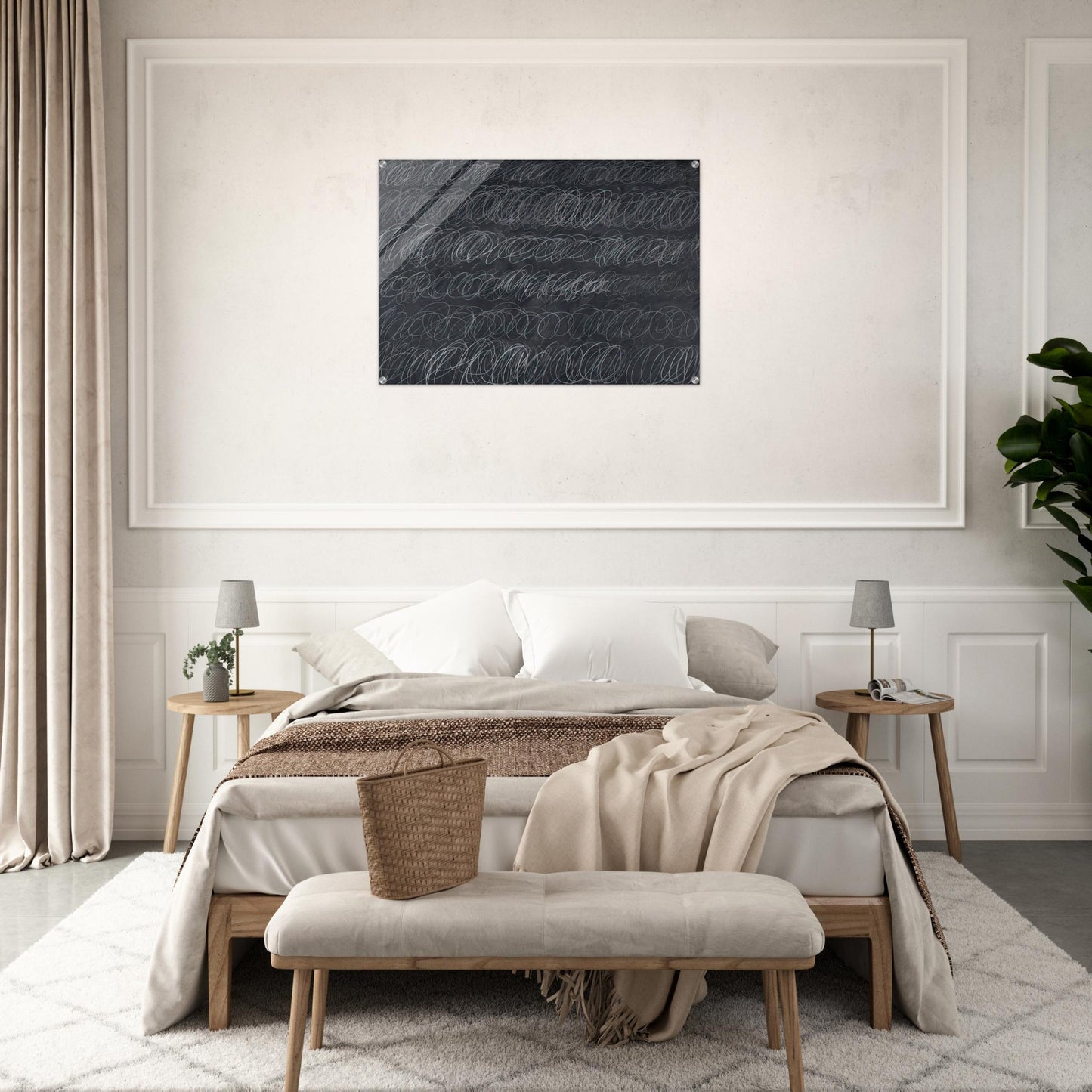 Cold Stream - Cy Twombly Acrylic Print - 70x100 cm / 28x40″ inches