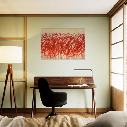 Untitled  Bacchus  - Cy Twombly Brushed Aluminum Print - 70x100 cm / 28x40 inches | Cy Twombly Aluminum Print | Cy Twombly Prints