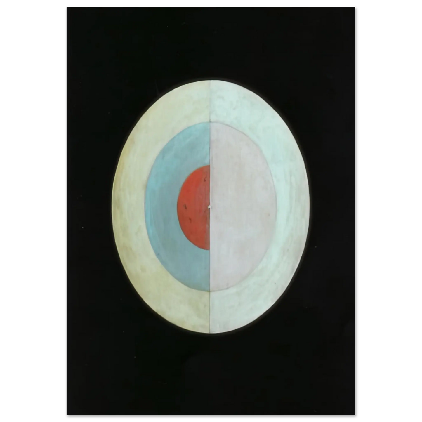 Hilma af Klint - THE SWAN NO 16 1915 Wall art - 60x80 cm / 24x32 Inches - Premium Wooden Framed Poster With Fine Art Paper - Black frame