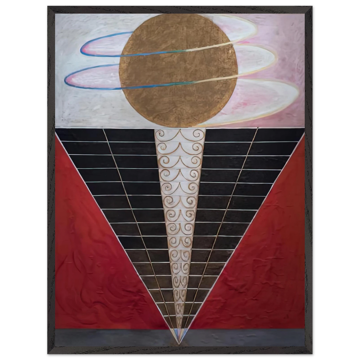 Hilma af Klint - ALTARPIECE NO 2 1915 Wall art - 60x80 cm / 24x32 inches - Premium Wooden Framed Poster With Fine Art Paper-canvas - Wood frame