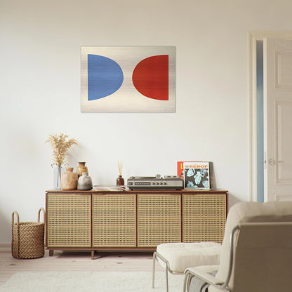 Blue and Orange - Ellsworth Kelly Brushed Aluminum Print - 70x100 cm / 28x40 inches | Ellsworth Kelly Aluminum Print | Ellsworth Kelly Prints