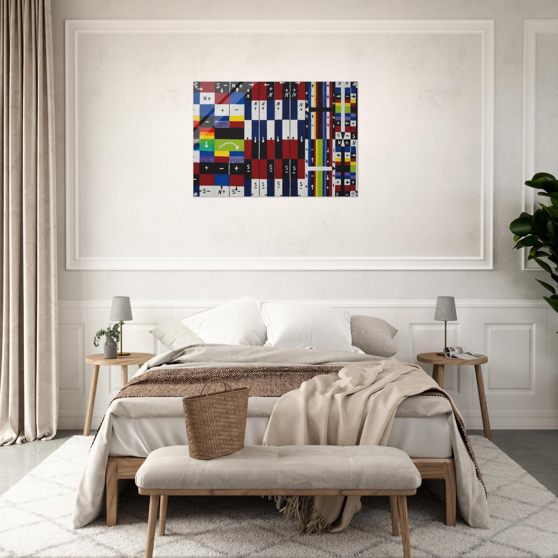 A World in Itself - 1961 - Alfred Jensen Acrylic Print - 70x100 cm / 28x40″ inches