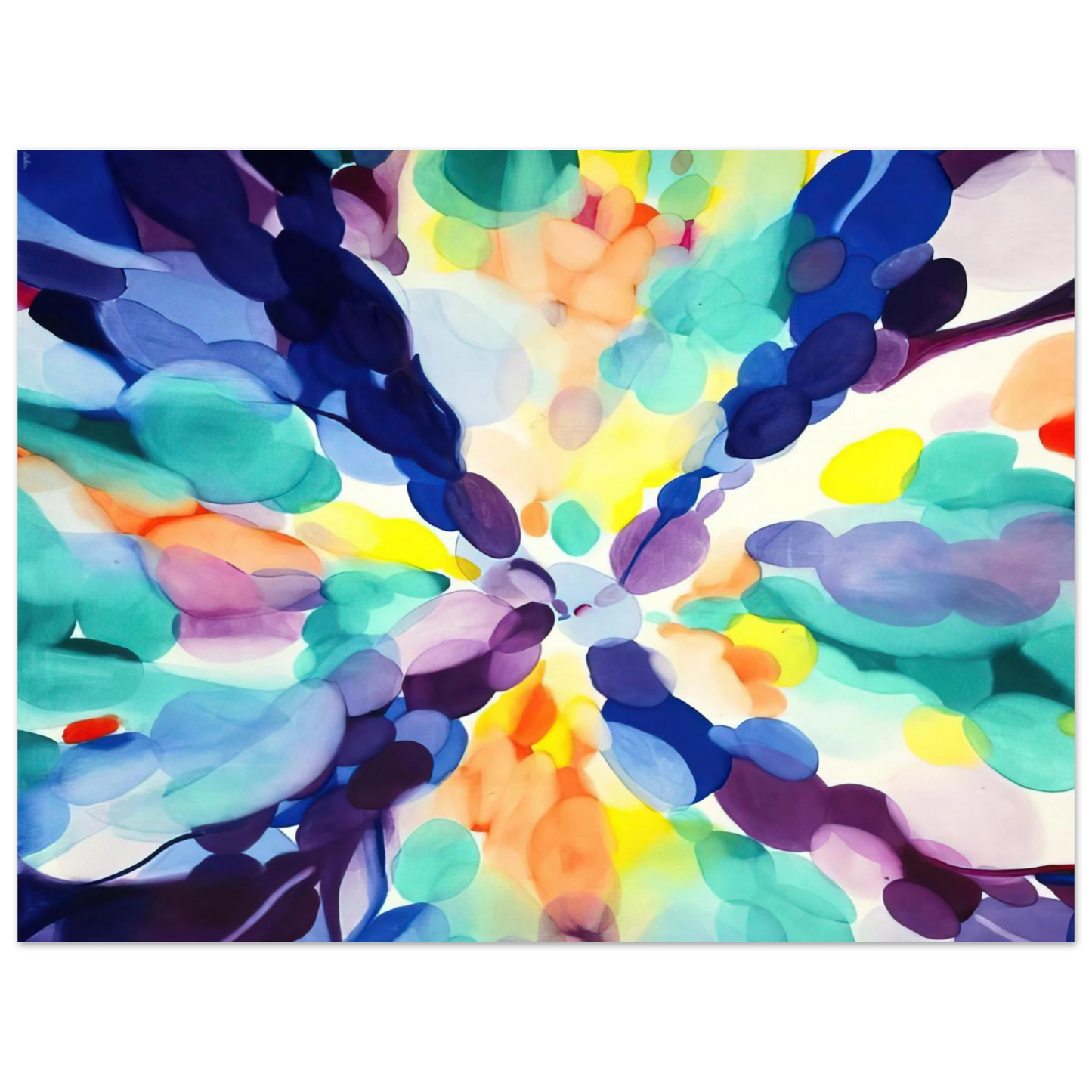 Alice Baber - Lavender High  75x100 cm / 30x40inches Fine Art Poster
