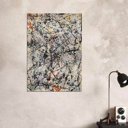 NUMBER 32 1947 - Jackson Pollock Brushed Aluminum Print - 70x100 cm / 28x40 inches | Jackson Pollock Aluminum Print | Jackson Pollock Prints