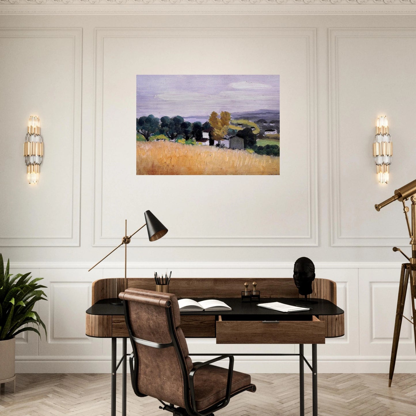 AUTUMN IN CAGNES 1918 - Henri Matisse Brushed Aluminum Print - 70x100 cm / 28x40 inches | Henri Matisse Aluminum Print | Henri Matisse Prints