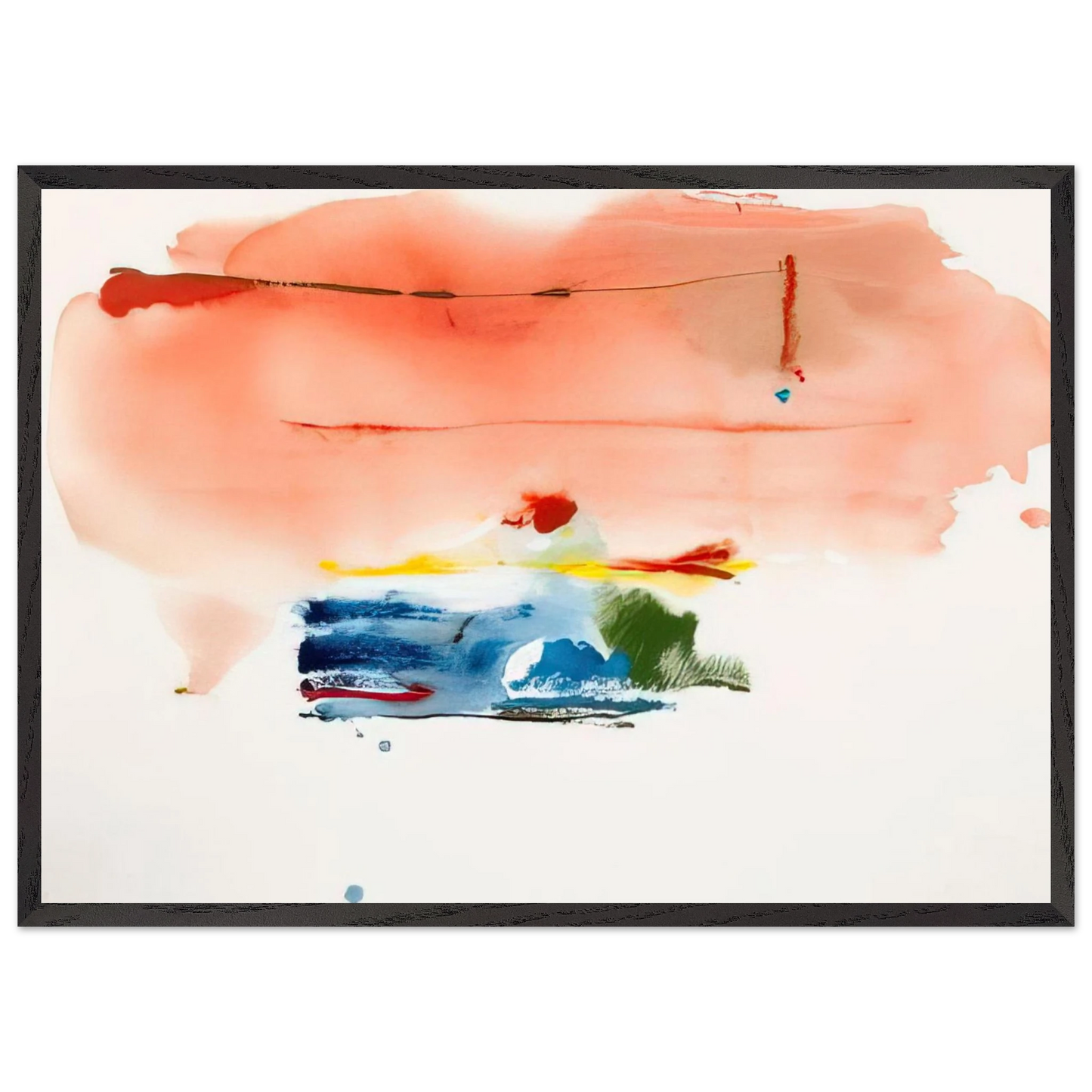 Helen Frankenthaler - Santa Fe II - 1986 Wall art - 50x70 cm / 20x28 inches - Fine Art Poster-canvas - -