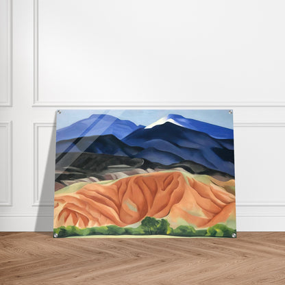 Black Mesa Landscape, New Mexico - Out Back of Mary`s II - Georgia O'Keeffe Acrylic Print - 70x100 cm / 28x40″ inches