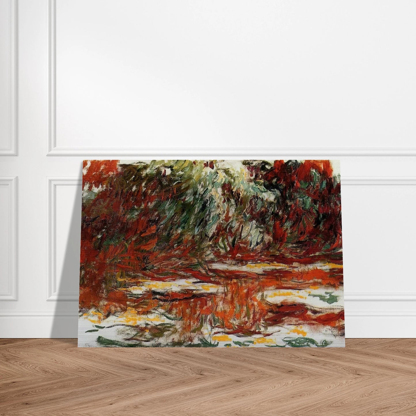Water Lily Pond - claude monet Brushed Aluminum Print - 70x100 cm / 28x40 inches | claude monet Aluminum Print | claude monet Prints