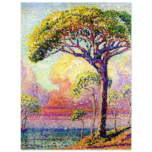 Henri-Edmond Cross - A Pine Tree  75x100 cm / 30x40inches Fine Art Poster