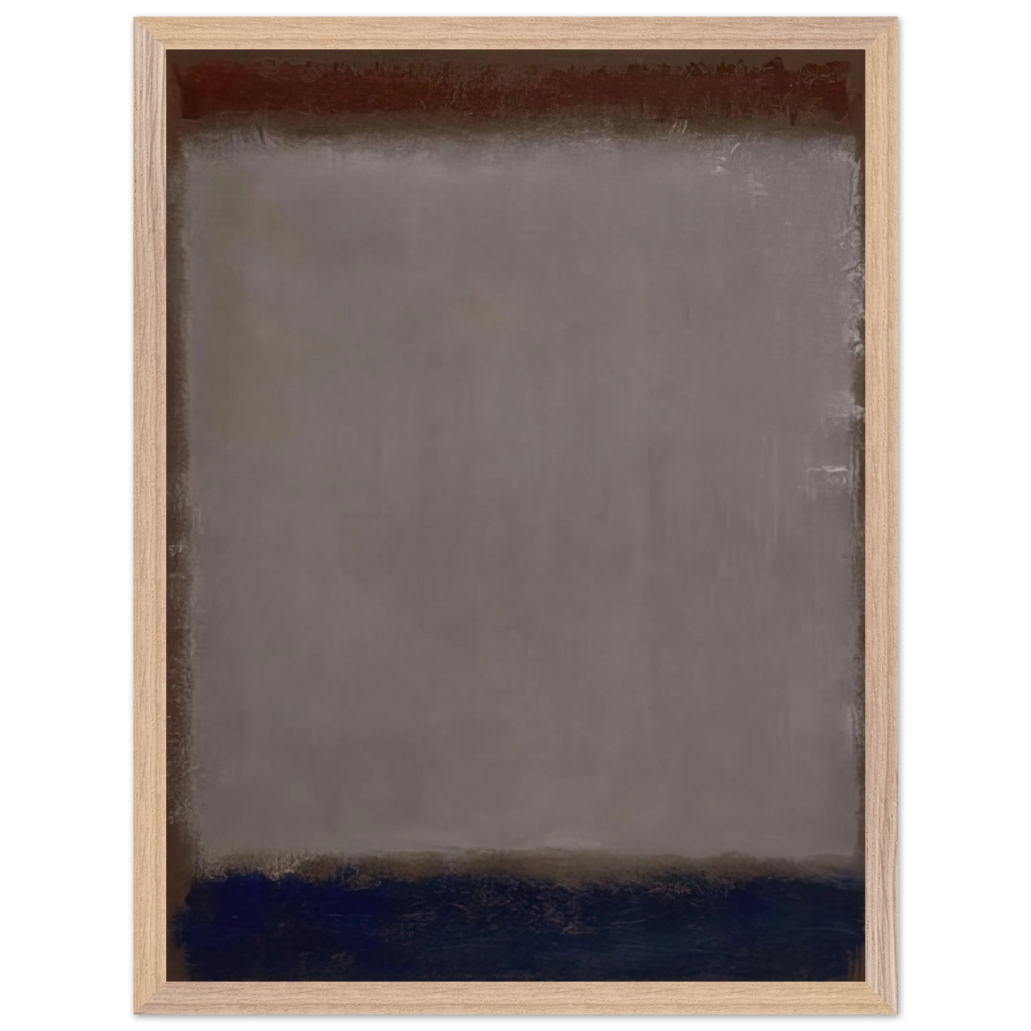 Mark Rothko - Lavender and Mulberry - 1959 Wall Art - 21x29.7 cm / 8x12" - Premium Wooden Framed Poster With Fine Art Paper-canvas - White frame