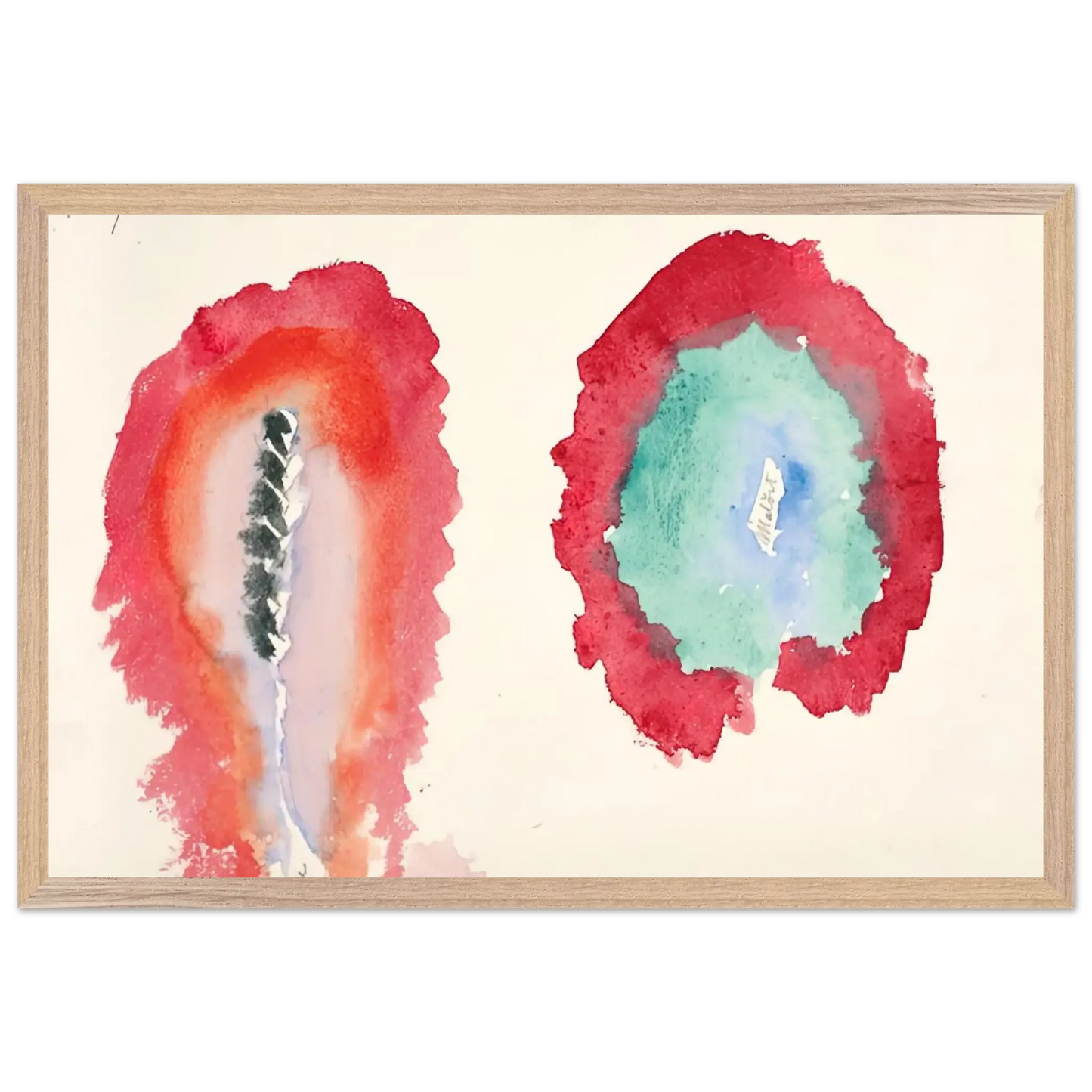 Hilma af Klint - WHEAT AND WORMWOOD 1922 Wall art - 50x70 cm / 20x28 Inches - Fine Art Poster - -