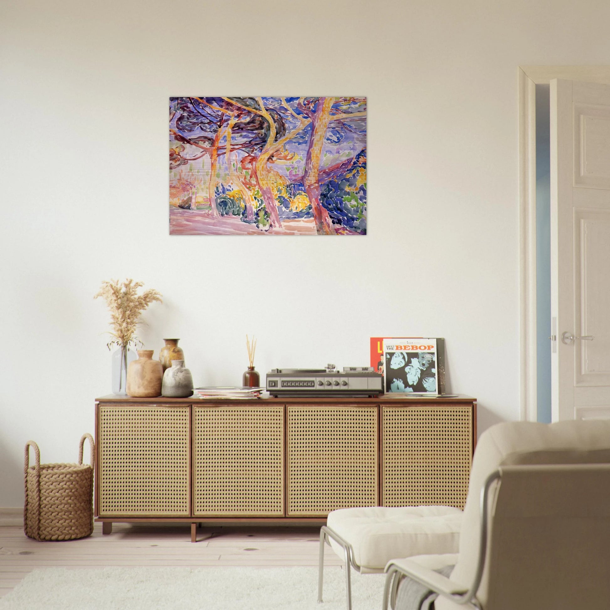Under the Pines - Henri-Edmond Cross Brushed Aluminum Print - 70x100 cm / 28x40 inches | Henri-Edmond Cross Aluminum Print | Henri-Edmond Cross Prints