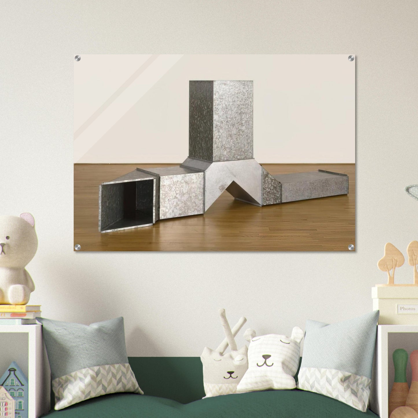 Square Tubes [Series D] - 1967 - Charlotte Posenenske Acrylic Print - 70x100 cm / 28x40″ inches