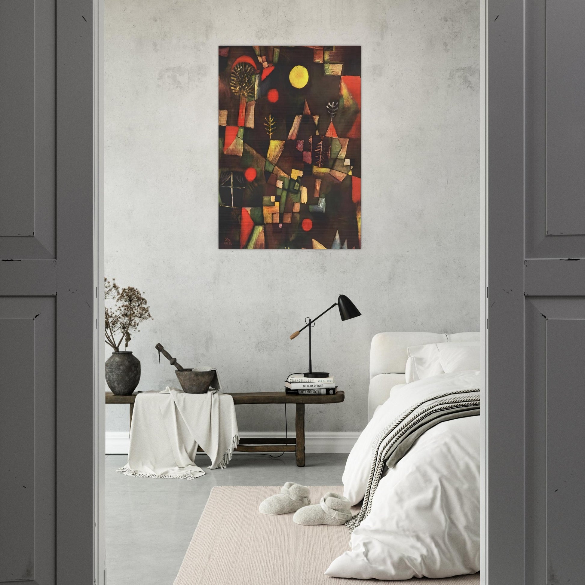 FULL MOON 1919 - Paul Klee Brushed Aluminum Print - 70x100 cm / 28x40 inches | Paul Klee Aluminum Print | Paul Klee Prints