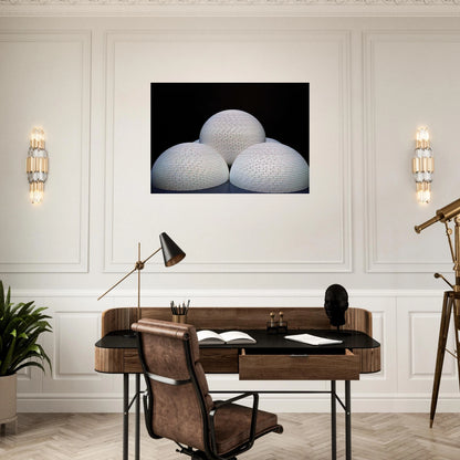 Model for Brick Structure four domes and a sphere - Sol LeWitt Brushed Aluminum Print - 70x100 cm / 28x40 inches | Sol LeWitt Aluminum Print | Sol LeWitt Prints