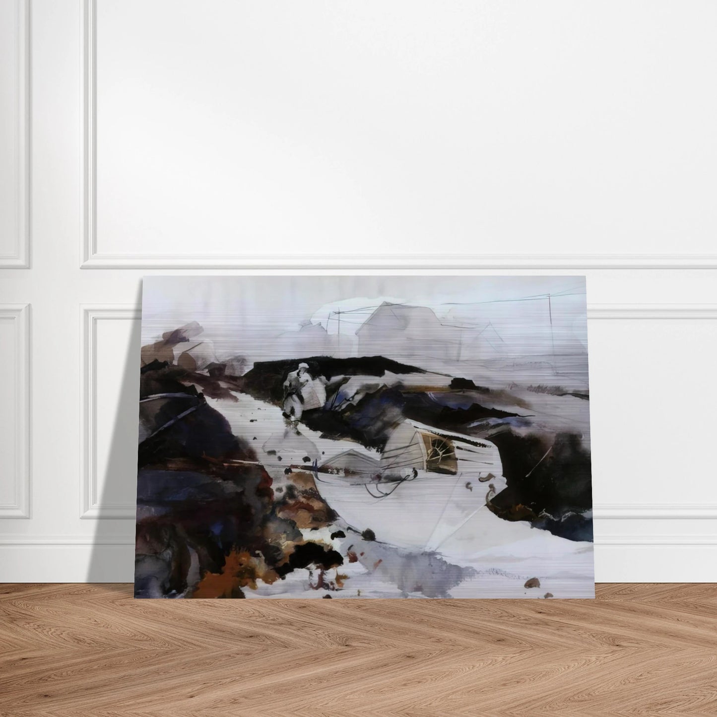THE WHITE DORY 1941 - Andrew Wyeth Brushed Aluminum Print - 70x100 cm / 28x40 inches | Andrew Wyeth Aluminum Print | Andrew Wyeth Prints