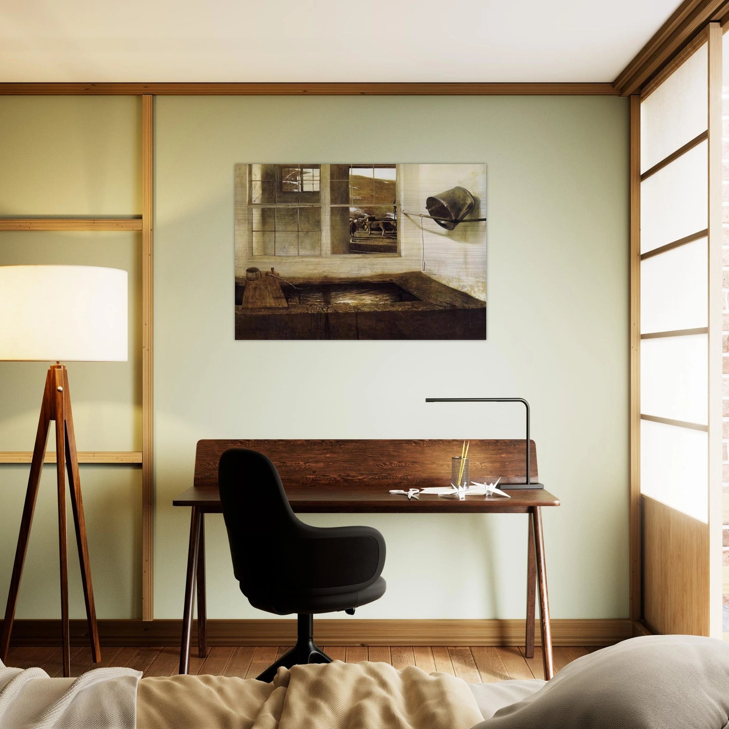 SPRING FED - Andrew Wyeth Brushed Aluminum Print - 70x100 cm / 28x40 inches | Andrew Wyeth Aluminum Print | Andrew Wyeth Prints